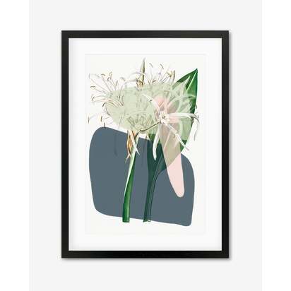 Botanical Vintage Spring Meadow Framed Art 33 x 43 cm Oak Frame