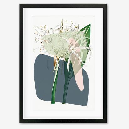 Botanical Vintage Spring Meadow Framed Art 33 x 43 cm Oak Frame