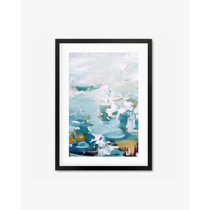 Abstract 251 Framed Art 53 x 73 cm Black Frame