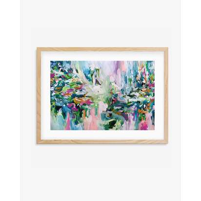 Abstract 149 Framed Art 53 x 73 cm Black Frame