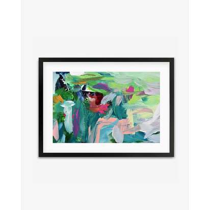 Abstract 143 Framed Art 53 x 73 cm Black Frame