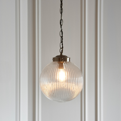 Brydon Pendant Light Clear Glass 400-1000mm