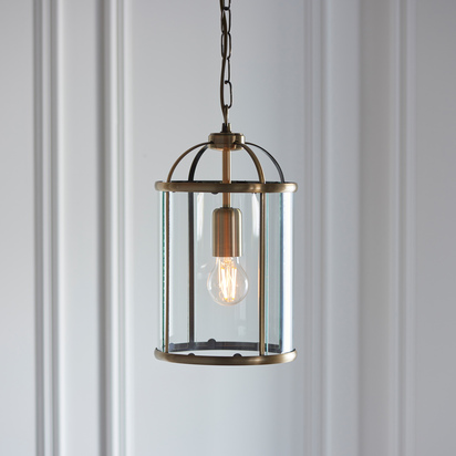 Padstow Pendant Light Antique Brass