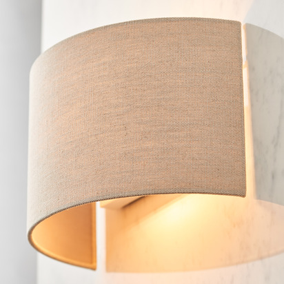 Obi 1 Wall Light Natural Linen
