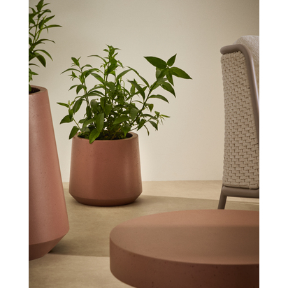 Calun maroon cement planter Ã˜ 32cm