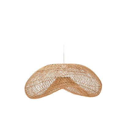Isora rattan ceiling lamp shade with natural finish 80 x 35cm