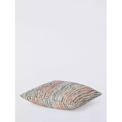 John Lewis Watercolour Abstract Cushion Green/Multi | 45 x 45cm