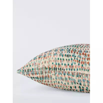 John Lewis Watercolour Abstract Cushion Green/Multi | 45 x 45cm