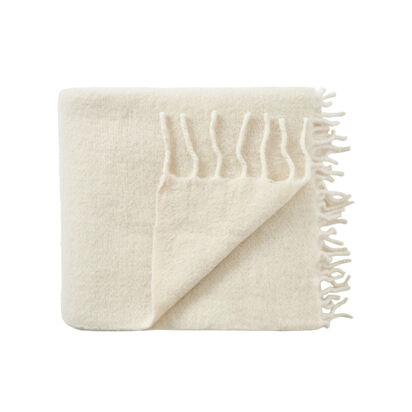 Loaf | Chunky | 170 x 180 cm Wool Blanket | 170 x 180 cm Blanket | Chalk