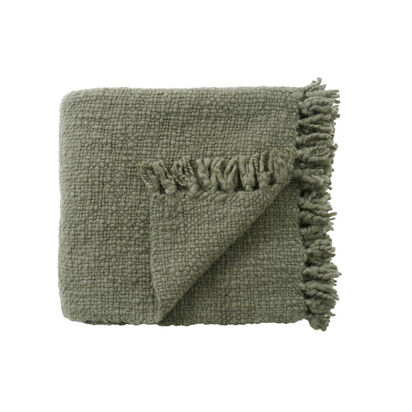 Loaf | Wefty | 170 x 180 cm Wool Blanket | 170 x 180 cm Blanket | Green