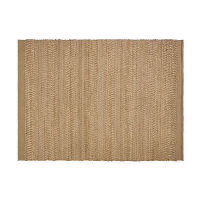 Loaf | Zigzaggy | 170 x 240 cm Jute Rug | Dark Natural