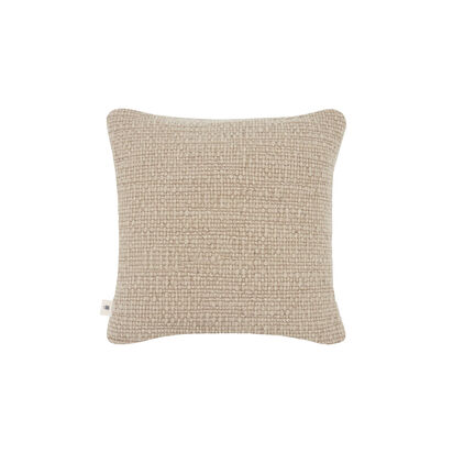 Loaf | Knitty | 43 x 43 cm Wool Cushion | Taupe