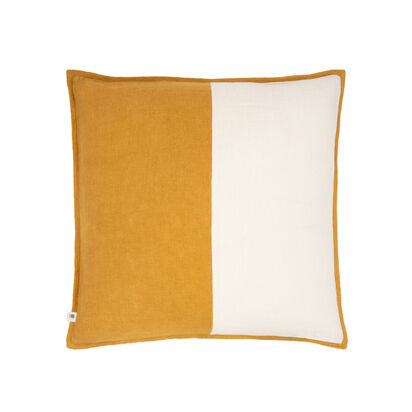 Loaf 60 X 60cm Toney Cushion in Ochre Linen