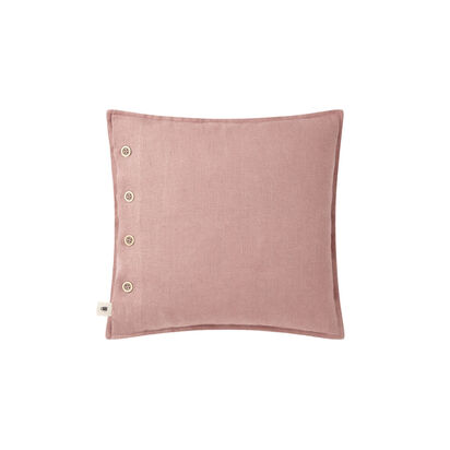 Loaf | Easy Buttons | 43 x 43 cm Linen Cushion | Pink