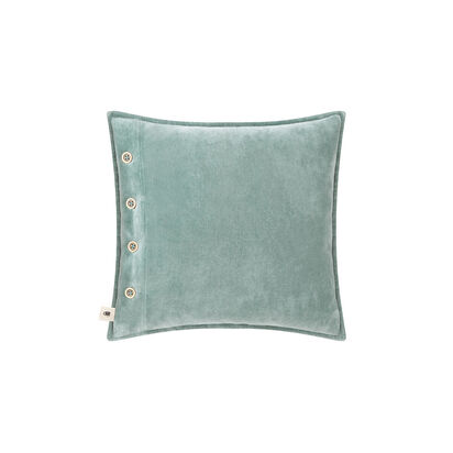 Loaf | Easy Buttons | 43 x 43 cm Velvet Cushion | Teal