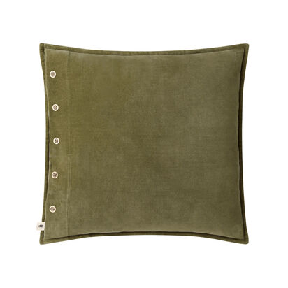 Loaf | Easy Buttons | 60 x 60 cm Velvet Cushion | Olive