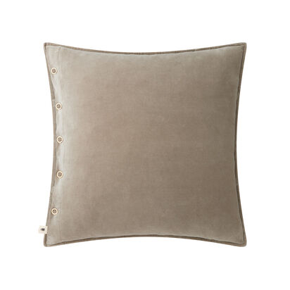 Loaf | Easy Buttons | 60 x 60 cm Velvet Cushion | Taupe