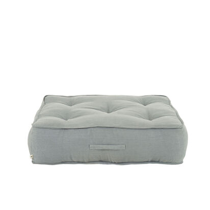 Loaf Flop Linen Floor Cushion in Pale Blue