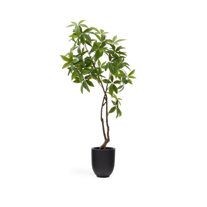 Artificial Pachira tree in black pot 180 cm