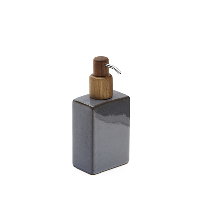 Silvet Gray Stoneware Soap Dispenser
