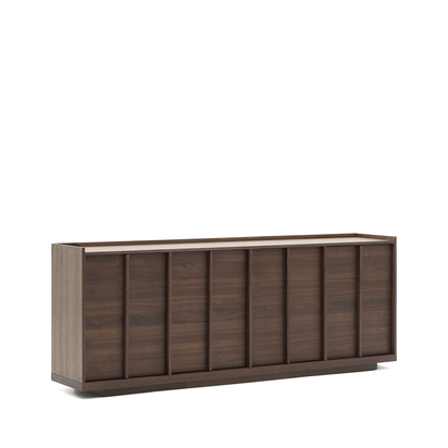 Onix sideboard with a walnut veneer in a dark finish, 200 x 80 cm FSC Mix Credit