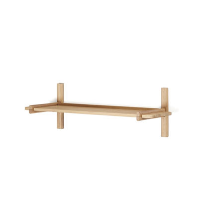 Sitra modular shelf, 1 solid oak wood shelf in a natural finish, 90 cm, FSC Mix Credit