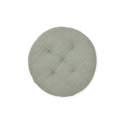 Laily green cushion made of 100% cotton Ã˜30 cm