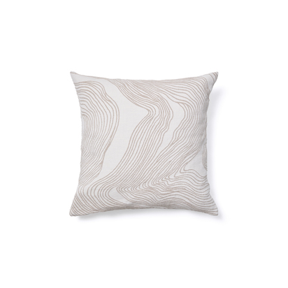Ondara cushion cover with beige graphic detail 50 x 50cm