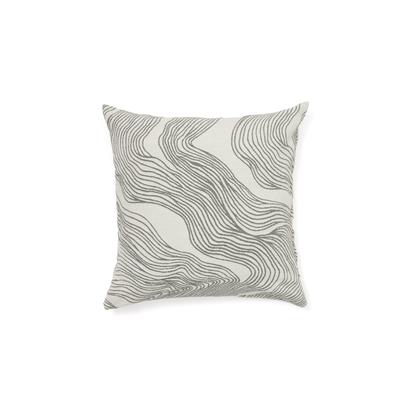 Ondara cushion cover with green graphic detail 50 x 50cm