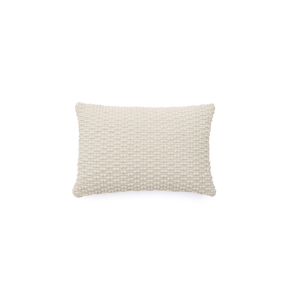 Mascarell white cotton and polyester cushion cover 40 x 60 cm