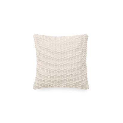 Mascarell white cotton and polyester cushion cover 50 x 50 cm