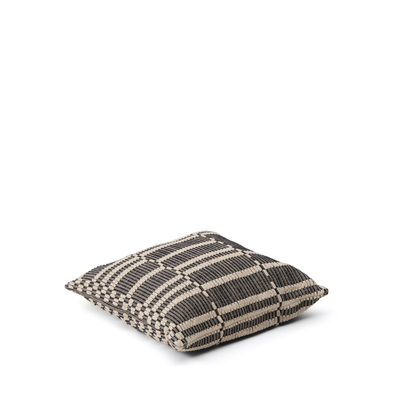 Kavri black and beige cotton cushion cover 50 x 50cm