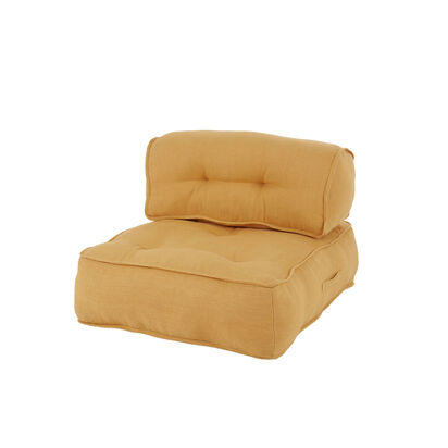 Loaf Prop and Flop Linen Floor Cushion in Yellow