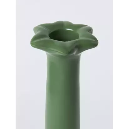 John Lewis x Sanderson Pamir Candle Stick Holder, Green Green | H15.70 x W6 x D6cm