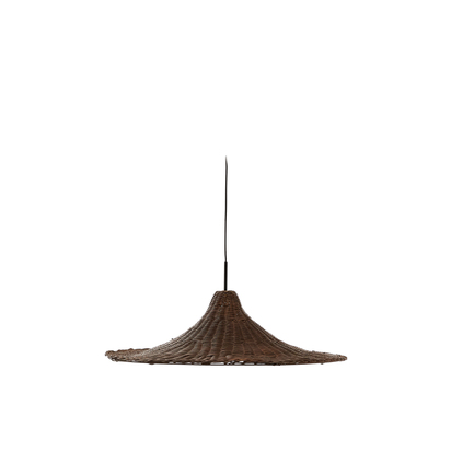 Bladia rattan ceiling lamp shade with brown finish Ã˜70cm