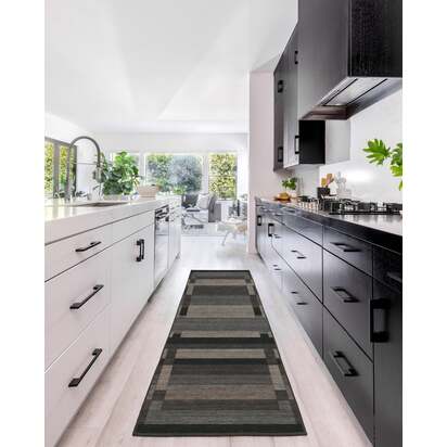 Paris Tonal Grey Flatwoven Rug by Michael Michalsky - 200 x 290 cm - Rug + Cushioned Pad System