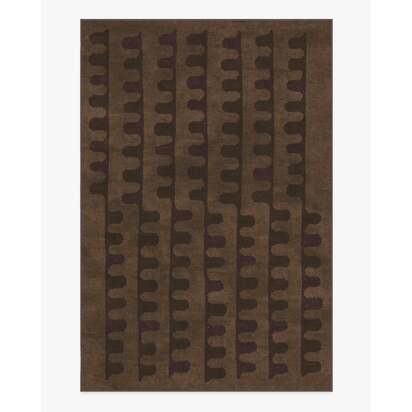 Veza Bronze & Plum Flatwoven Rug - 200 x 290 cm - Rug + Cushioned Pad System