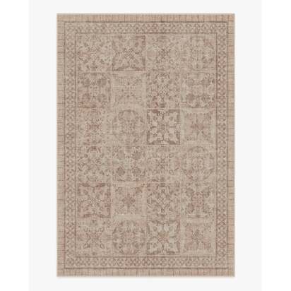 Astoria Rose Gold Flatwoven Rug by The Hiltons - 200 x 290 cm - Rug + Cushioned Pad System