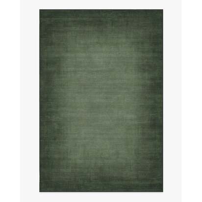 Aura Ombre Solid Sage Flatwoven Rug - 200 x 290 cm - Rug + Cushioned Pad System