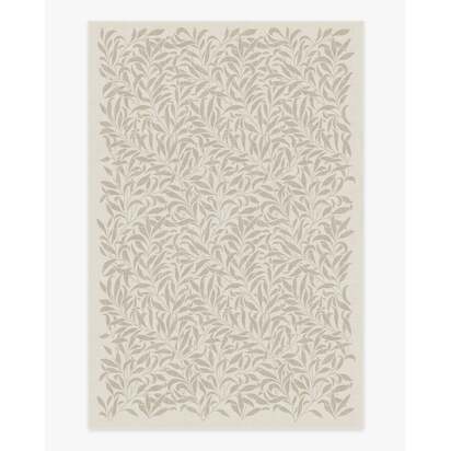 Pure Willow Boughs Natural Flatwoven Rug by Morris & Co. - 200 x 290 cm - Rug + Cushioned Pad System