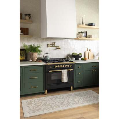 Pure Willow Boughs Natural Flatwoven Rug by Morris & Co. - 200 x 290 cm - Rug + Cushioned Pad System