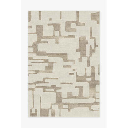 Holme Ivory & Natural Flatwoven Rug - 200 x 290 cm - Rug + Cushioned Pad System