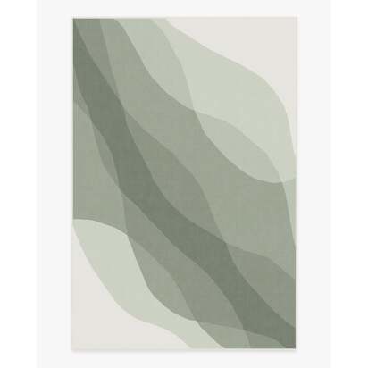 Kallan Sage Green Flatwoven Rug - 200 x 290 cm - Rug + Cushioned Pad System