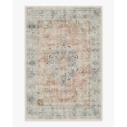 Sarrah Coral Flatwoven Rug - 200 x 290 cm - Rug + Cushioned Pad System