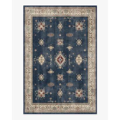 Verena Sapphire Flatwoven Rug - 200 x 290 cm - Rug + Cushioned Pad System