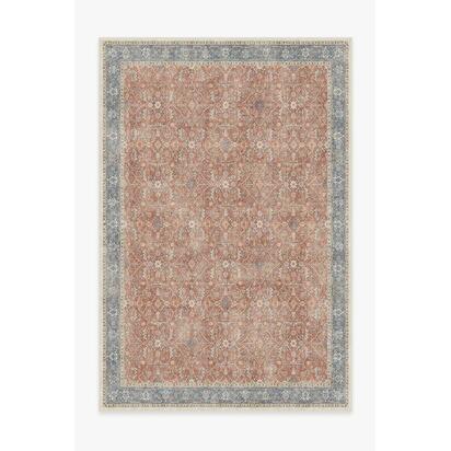 Celestine Coral Flatwoven Rug - 200 x 290 cm - Rug + Cushioned Pad System