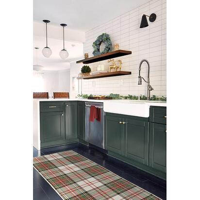 Dress Stewart Tartan Flatwoven Rug - 200 x 290 cm - Rug + Cushioned Pad System