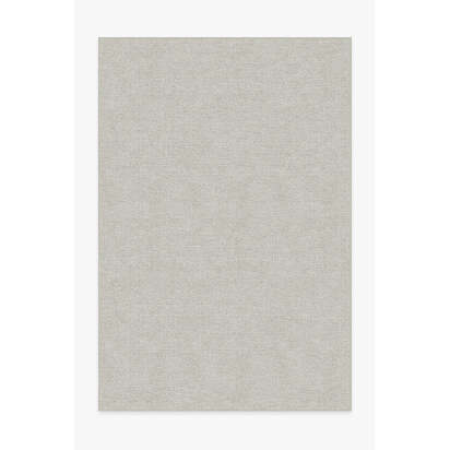 Heathered Solid Dove Grey Flatwoven Rug - 200 x 290 cm - Rug + Cushioned Pad System