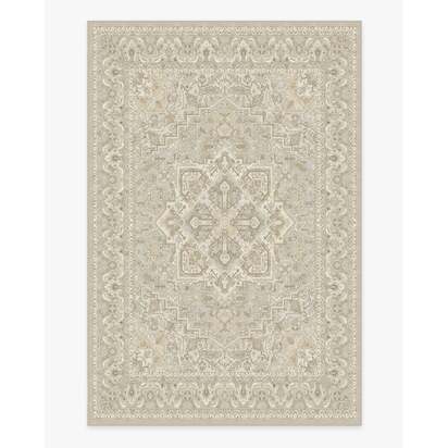 Hendesi Heriz Cream Flatwoven Rug - 200 x 290 cm - Rug + Cushioned Pad System