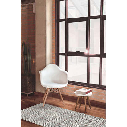 Glen Plaid Flatwoven Rug - 200 x 290 cm - Rug + Cushioned Pad System